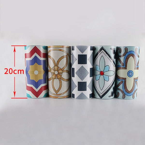 DIY Multicoloured Bohemian Self adhesive PVC Wall Tile Stickers Are smooth surfaced, waterproof, fireproof, mould-proof, extra thick, environment friendly, available exclusively on Shahi Sajawat India, the world of home decor products.Best trendy home decor, living room, kitchen and bathroom decor ideas of 2020.