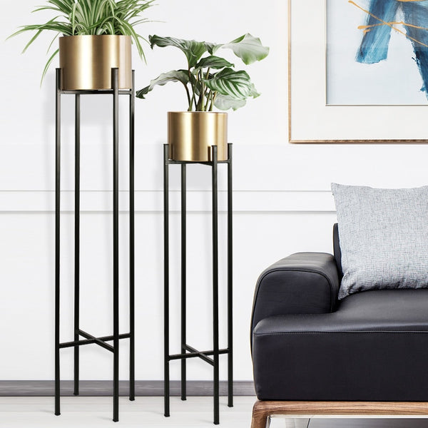 Large Black And Gold Iron 2 Piece Planters, available exclusively on Shahi Sajawat India, the world of home decor products. Best trendy home decor, living room, kitchen and bathroom decor ideas of 2020.