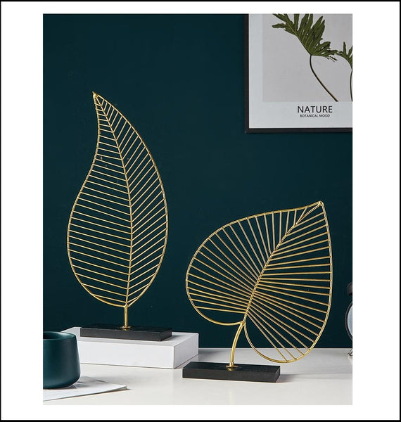 Golden Nordic Iron Leaves in 2 Styles, available exclusively on Shahi Sajawat India, the world of home decor products.Best trendy home decor, living room, kitchen and bathroom decor ideas of 2020.
