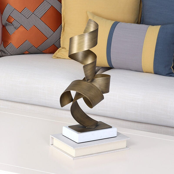 Black + Gold Abstract Metal Figurine (Sculpture) Of Size 20×12×27cm, available exclusively on Shahi Sajawat India, the world of home decor products.Best trendy home decor, living room, kitchen and bathroom decor ideas of 2021.