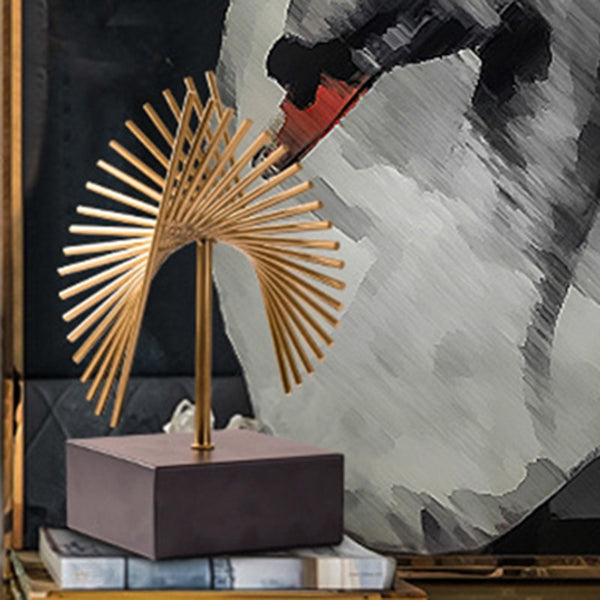 Black + Gold Abstract Metal Figurine (Sculpture) Of Size 20×12×27cm, available exclusively on Shahi Sajawat India, the world of home decor products.Best trendy home decor, living room, kitchen and bathroom decor ideas of 2021.