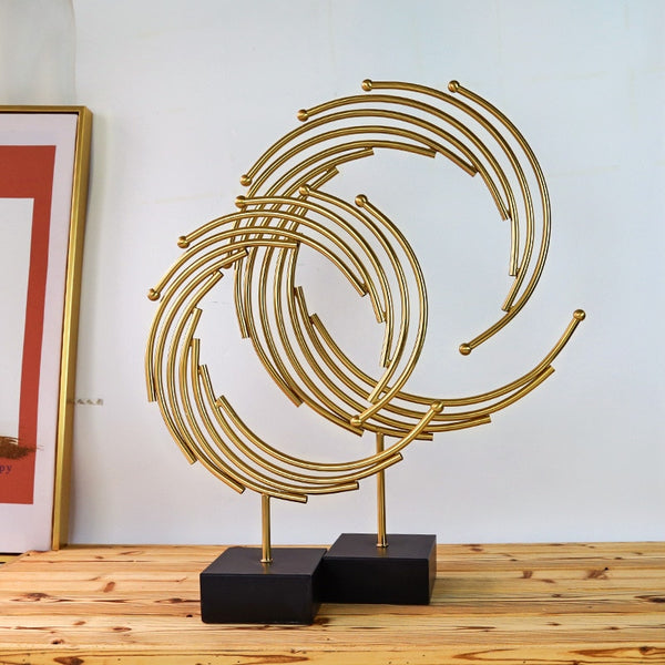 Golden Abstract Metal Figurines In Large And Small Size, available exclusively on Shahi Sajawat India, the world of home decor products.Best trendy home decor, living room, kitchen and bathroom decor ideas of 2020.