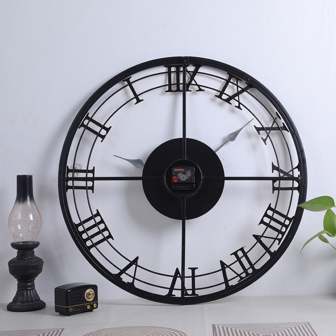 Marvy Wrought Iron Wall Clock