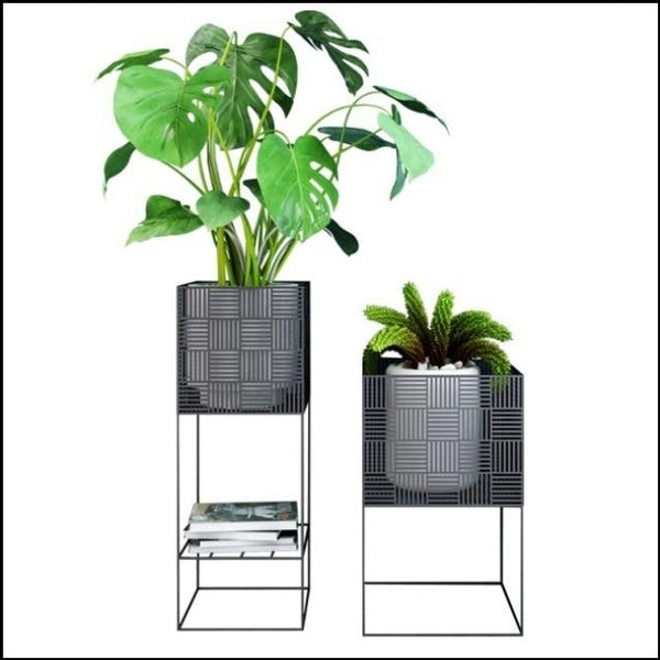 Black/Gold 2 Piece Wrought Iron Floor Planters With 2 Tiers Are Multifunctional, available exclusively on Shahi Sajawat India, the world of home decor products.Best trendy home decor, living room, kitchen and bathroom decor ideas of 2021.