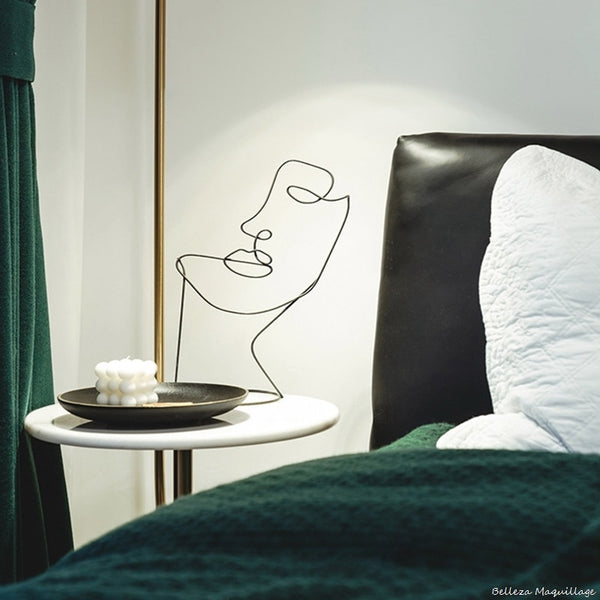 Black Abstract Human Face Metal Figurines In Two Styles, available exclusively on Shahi Sajawat India, the world of home decor products. Best trendy home decor, living room, kitchen and bathroom decor ideas of 2021.