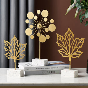 Gold Starburst, Bird And Leaf Themed Handcrafted Metal Figurines, Available exclusively on Shahi Sajawat India, the world of home decor products. Best trendy home decor, living room, kitchen and bathroom decor ideas of 2021.