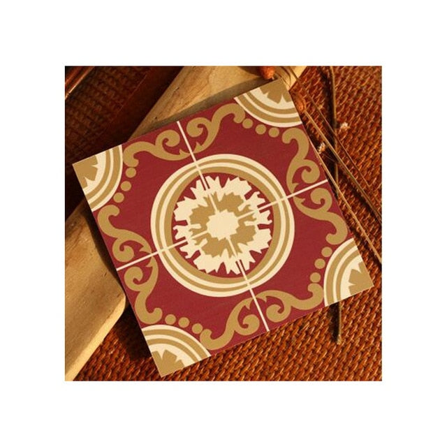 DIY Multicoloured Self Adhesive PVC Tile Stickers Of Size 20×20cm (7.87 × 7.87") is  Heat Resistant, Corrosion Resistant,Waterproof, Mildew Proof, Easy to Clean, Reusable, Easy to Install, Non-toxic,available exclusively on Shahi Sajawat India,the world of home decor products.Best trendy home decor living room room,kitchen and bathroom decor ideas of 2020.