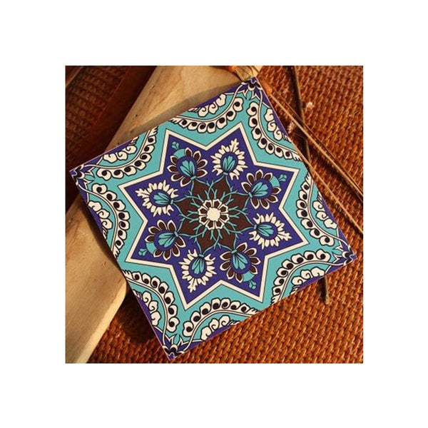 DIY Multicoloured Self Adhesive PVC Tile Stickers Of Size 20×20cm (7.87 × 7.87") is  Heat Resistant, Corrosion Resistant,Waterproof, Mildew Proof, Easy to Clean, Reusable, Easy to Install, Non-toxic,available exclusively on Shahi Sajawat India,the world of home decor products.Best trendy home decor living room room,kitchen and bathroom decor ideas of 2020.