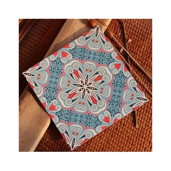 DIY Multicoloured Self Adhesive PVC Tile Stickers Of Size 20×20cm (7.87 × 7.87") is  Heat Resistant, Corrosion Resistant,Waterproof, Mildew Proof, Easy to Clean, Reusable, Easy to Install, Non-toxic,available exclusively on Shahi Sajawat India,the world of home decor products.Best trendy home decor living room room,kitchen and bathroom decor ideas of 2019.