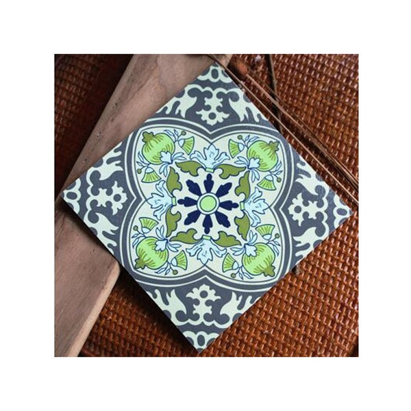 DIY Multicoloured Self Adhesive PVC Tile Stickers Of Size 20×20cm (7.87 × 7.87") is  Heat Resistant, Corrosion Resistant,Waterproof, Mildew Proof, Easy to Clean, Reusable, Easy to Install, Non-toxic,available exclusively on Shahi Sajawat India,the world of home decor products.Best trendy home decor living room room,kitchen and bathroom decor ideas of 2020.