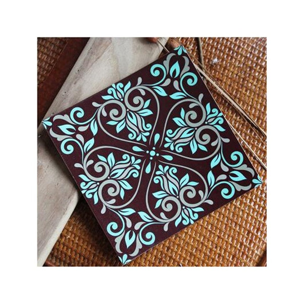 DIY Multicoloured Self Adhesive PVC Tile Stickers Of Size 20×20cm (7.87 × 7.87") is  Heat Resistant, Corrosion Resistant,Waterproof, Mildew Proof, Easy to Clean, Reusable, Easy to Install, Non-toxic,available exclusively on Shahi Sajawat India,the world of home decor products.Best trendy home decor living room room,kitchen and bathroom decor ideas of 2020.