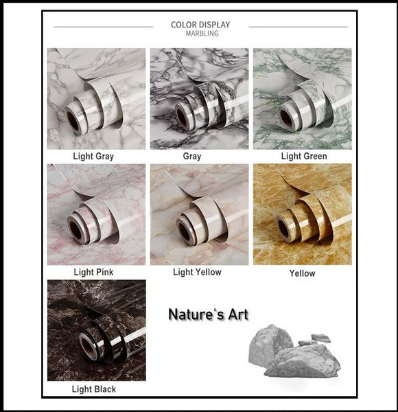 DIY Self Adhesive Marble like Plastic Wall Stickers in 7 different Colors of size 60cm*3m/5m/10m compatible with most of the surfaces is available exclusively on Shahi Sajawat India,the world of home decor products.Best trendy home decor, living room,kitchen and bathroom decor ideas of 2020.