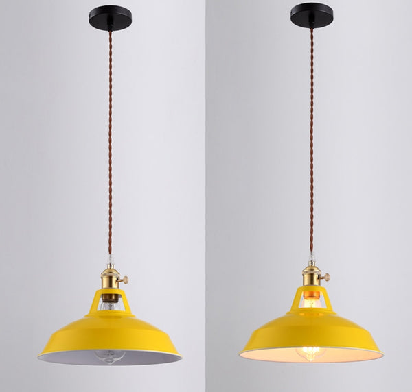 Yellow LED Aluminium+Iron Pendant Lights With Twisted Wire, Voltage of 110-240V,lighting area of 5-10 square meters,power source AC,E27 Base type in White,Light Green,Yellow, Grey,Sky Blue & Pink,available exclusively on Shahi Sajawat India,the world of home decor products.Best trendy home decor and living room decor ideas of 2019.
