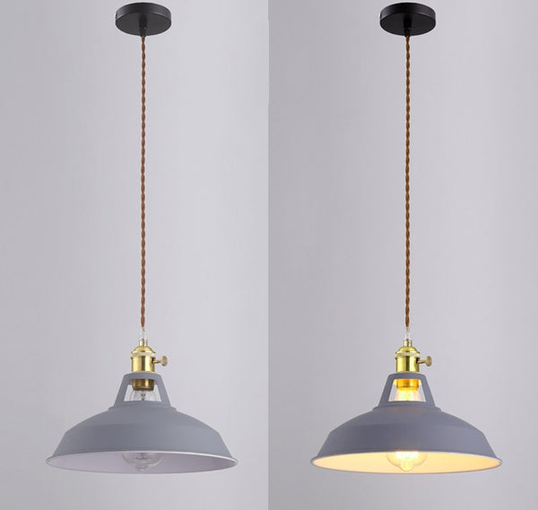 Grey LED Aluminium+Iron Pendant Lights With Twisted Wire, Voltage of 110-240V,lighting area of 5-10 square meters,power source AC,E27 Base type in White,Light Green,Yellow, Grey,Sky Blue & Pink,available exclusively on Shahi Sajawat India,the world of home decor products.Best trendy home decor and living room decor ideas of 2019.