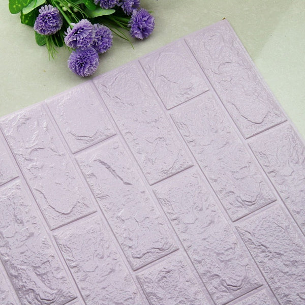 Purple 3D Self Adhesive DIY Brick Like Plastic Wall Stickers,are available in 12 different shades,each with 3 size options,available exclusively on Shahi Sajawat India,the world of home decor products.Best home decor and living room decor ideas of 2019.