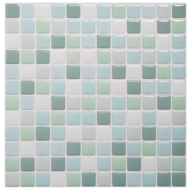 DIY 3D Mosaic PVC Self Adhesive Tile Stickers in 20 different Colors of size 23.6cms*23.6cms are waterproof, oilproof and easy to clean, available exclusively on Shahi Sajawat India,the world of home decor products.Best, trendy home decor,kitchen decor and bathroom decor ideas of 2020.