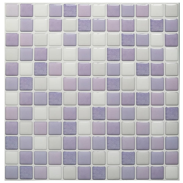 DIY 3D Mosaic PVC Self Adhesive Tile Stickers in 20 different Colors of size 23.6cms*23.6cms are waterproof, oilproof and easy to clean, available exclusively on Shahi Sajawat India,the world of home decor products.Best, trendy home decor,kitchen decor and bathroom decor ideas of 2020.