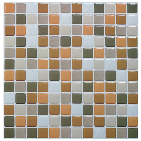 DIY 3D Mosaic PVC Self Adhesive Tile Stickers in 20 different Colors of size 23.6cms*23.6cms are waterproof, oilproof and easy to clean, available exclusively on Shahi Sajawat India,the world of home decor products.Best, trendy home decor,kitchen decor and bathroom decor ideas of 2020.