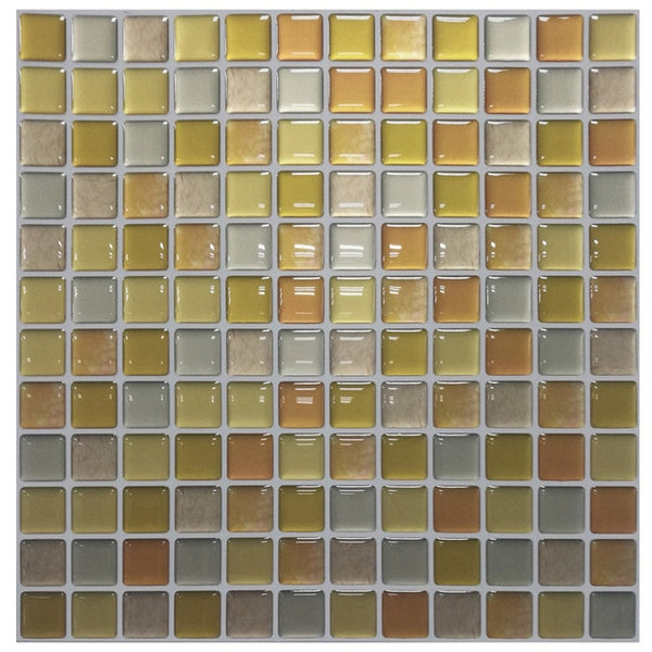 DIY 3D Mosaic PVC Self Adhesive Tile Stickers in 20 different Colors of size 23.6cms*23.6cms are waterproof, oilproof and easy to clean, available exclusively on Shahi Sajawat India,the world of home decor products.Best, trendy home decor,kitchen decor and bathroom decor ideas of 2020.