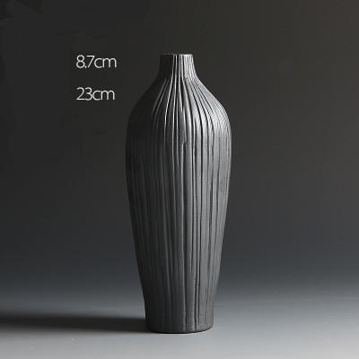Black Textured Ceramic Vases In 3 Different Size And Shapes,Style 1 ( 11×7.5cm ), Style 2 ( 23×8.7cm ), Style 3 ( 17.4×7.7cm ),available exclusively on Shahi Sajawat India,the world of home decor products.Best trendy home decor and living room decor ideas of 2019.