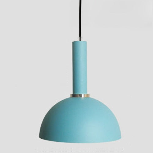 Light Blue Iron LED Pendant Lights Of Voltage 85-265V,AC Power Source,Cord Installation,E27 Base & Lighting Area of 15-30 square meters,available exclusively on Shahi Sajawat India, the world of home decor products.Best trendy home decor and living room decor ideas of 2019.