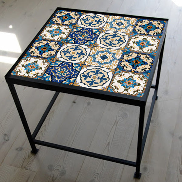 DIY Multicoloured Self Adhesive PVC Moroccan Style Tile stickers are eco-friendly, pearl gloss finished, are waterproof, oil proof, available exclusively on Shahi Sajawat India,the world of home decor products.Best trendy home decor, living room, kitchen and bathroom decor ideas of 2020.