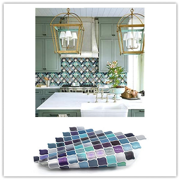 DIY Multicoloured Self Adhesive Mosaic Tile Stickers Made Of Aluminium Foil, Epoxy Resin & PET are Waterproof,Moisture-proof and Oil-proof,available exclusively on Shahi Sajawat India,the world of home decor products.Best trendy home decor living room,kitchen and bathroom decor ideas of 2020.