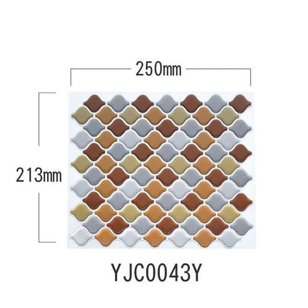 DIY Multicoloured Self Adhesive Mosaic Tile Stickers Made Of Aluminium Foil, Epoxy Resin & PET are Waterproof,Moisture-proof and Oil-proof,available exclusively on Shahi Sajawat India,the world of home decor products.Best trendy home decor living room,kitchen and bathroom decor ideas of 2020.