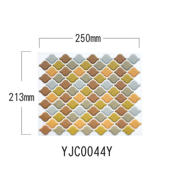 DIY Multicoloured Self Adhesive Mosaic Tile Stickers Made Of Aluminium Foil, Epoxy Resin & PET are Waterproof,Moisture-proof and Oil-proof,available exclusively on Shahi Sajawat India,the world of home decor products.Best trendy home decor living room,kitchen and bathroom decor ideas of 2020.