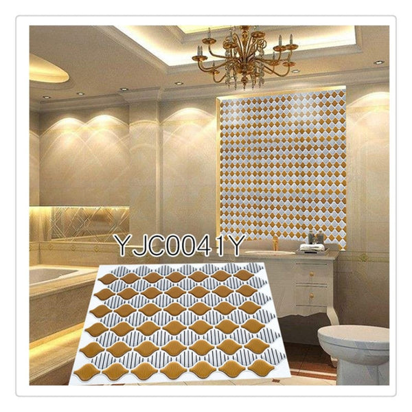 DIY Multicoloured Self Adhesive Mosaic Tile Stickers Made Of Aluminium Foil, Epoxy Resin & PET are Waterproof,Moisture-proof and Oil-proof,available exclusively on Shahi Sajawat India,the world of home decor products.Best trendy home decor living room,kitchen and bathroom decor ideas of 2020.