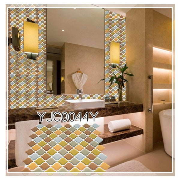 DIY Multicoloured Self Adhesive Mosaic Tile Stickers Made Of Aluminium Foil, Epoxy Resin & PET are Waterproof,Moisture-proof and Oil-proof,available exclusively on Shahi Sajawat India,the world of home decor products.Best trendy home decor living room,kitchen and bathroom decor ideas of 2020.