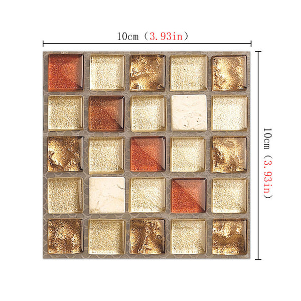 DIY Multicoloured Self Adhesive PVC Mosaic Tile Stickers Of Size 10×10cm are Self Adhesive, Waterproof, Oil-proof, Moisture-proof and Easy to Clean, Applicable on almost all smooth and dry surfaces,available exclusively on Shahi Sajawat India,the world of home decor products.Best trendy home decor,living room, kitchen and bathroom decor ideas of 2020.