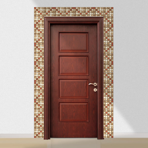 DIY Multicoloured Self Adhesive PVC Mosaic Tile Stickers Of Size 10×10cm are Self Adhesive, Waterproof, Oil-proof, Moisture-proof and Easy to Clean, Applicable on almost all smooth and dry surfaces,available exclusively on Shahi Sajawat India,the world of home decor products.Best trendy home decor,living room, kitchen and bathroom decor ideas of 2020.